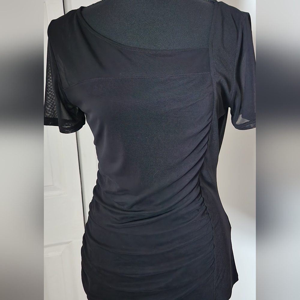 DKNY Black Short Sleeve Women's Top